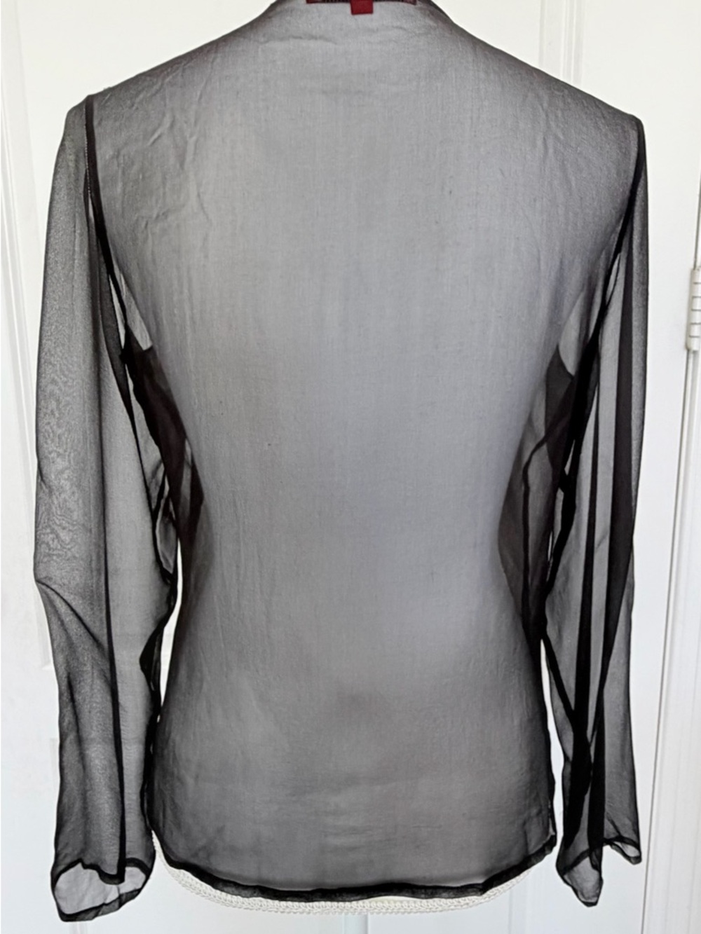 Lapetina & Lomeli 100% Silk Beaded Boho Tunic Top - Medium - Picture 6 of 15